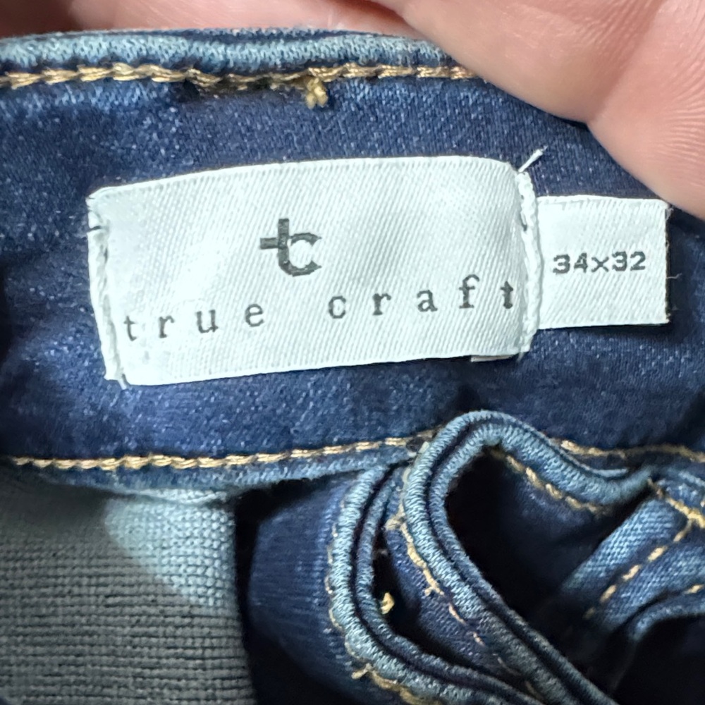 True Craft Indigo Denim Pants 32x34 New without tags